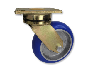 6″ x 2″ Maintenance Free Swivel Caster, (KN) KINETIC® Wheel, High Performance Extended Swivel Lead
